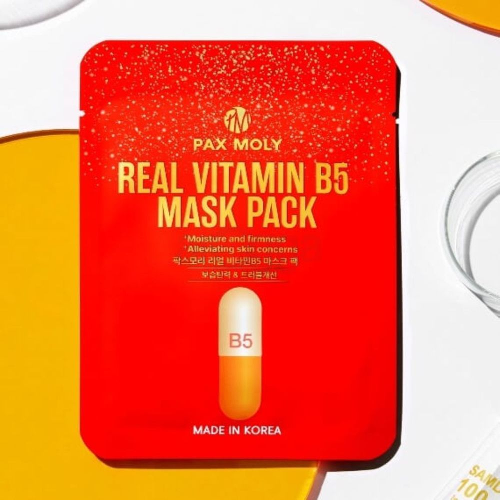 Pax Moly Real Vitamin B5 Mask Pack for Moisture and Firmness  