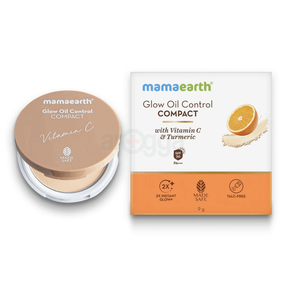 Mamaearth Glow Oil Control Compact SPF 30 PA+++ 9gm  