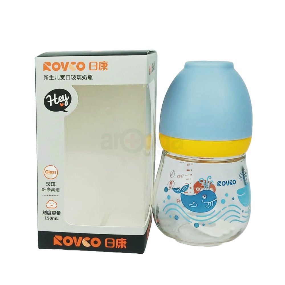 Rovco Baby Glass Feeder (RK-1019) 150ml((Multi-Color))  