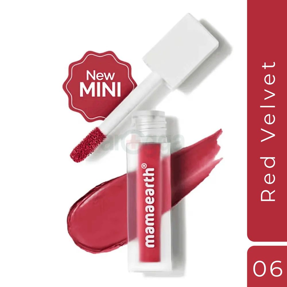 Mamaearth Feather Light Liquid Matte Lipstick 1.2ml (06 Red Velvet)  