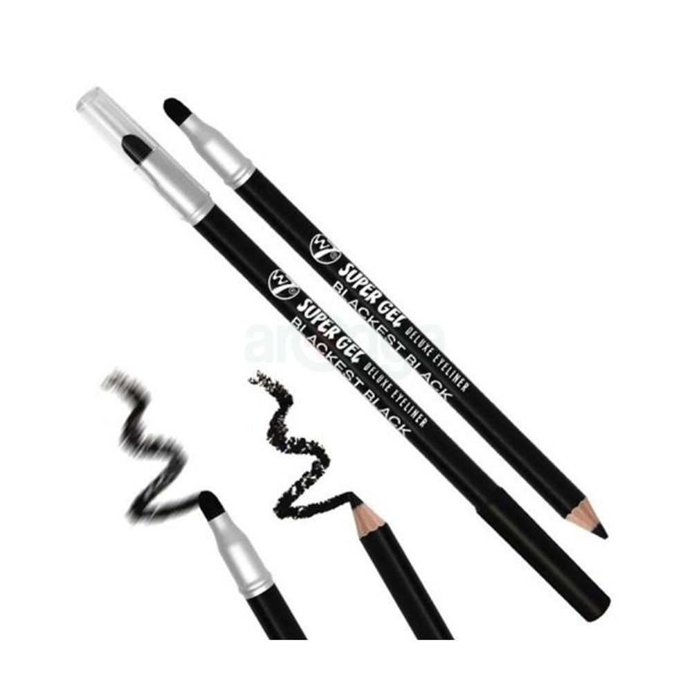 W7 Super Gel Deluxe Eyeliner- Black  