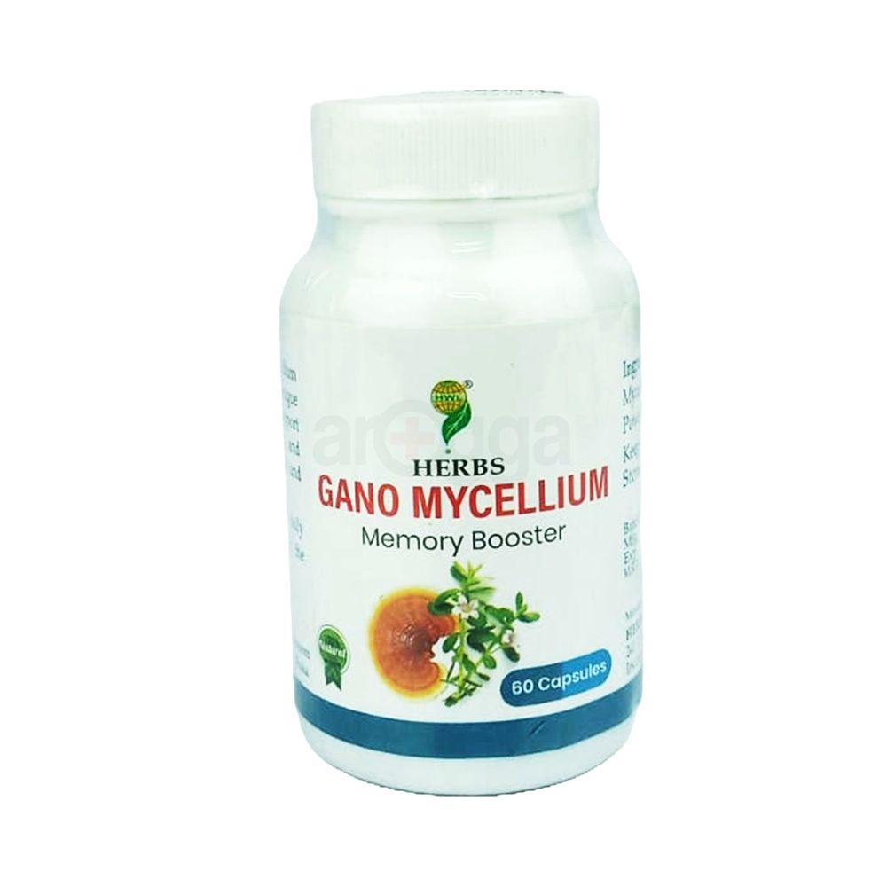 Herbs Gano Mycellium Memory Booster 60 Capsules   