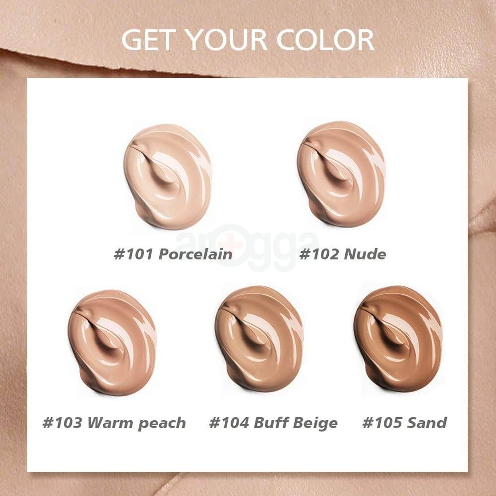 Beauty Glazed Soft Matte Waterproof Liquid Foundation - Buff Beige 104  