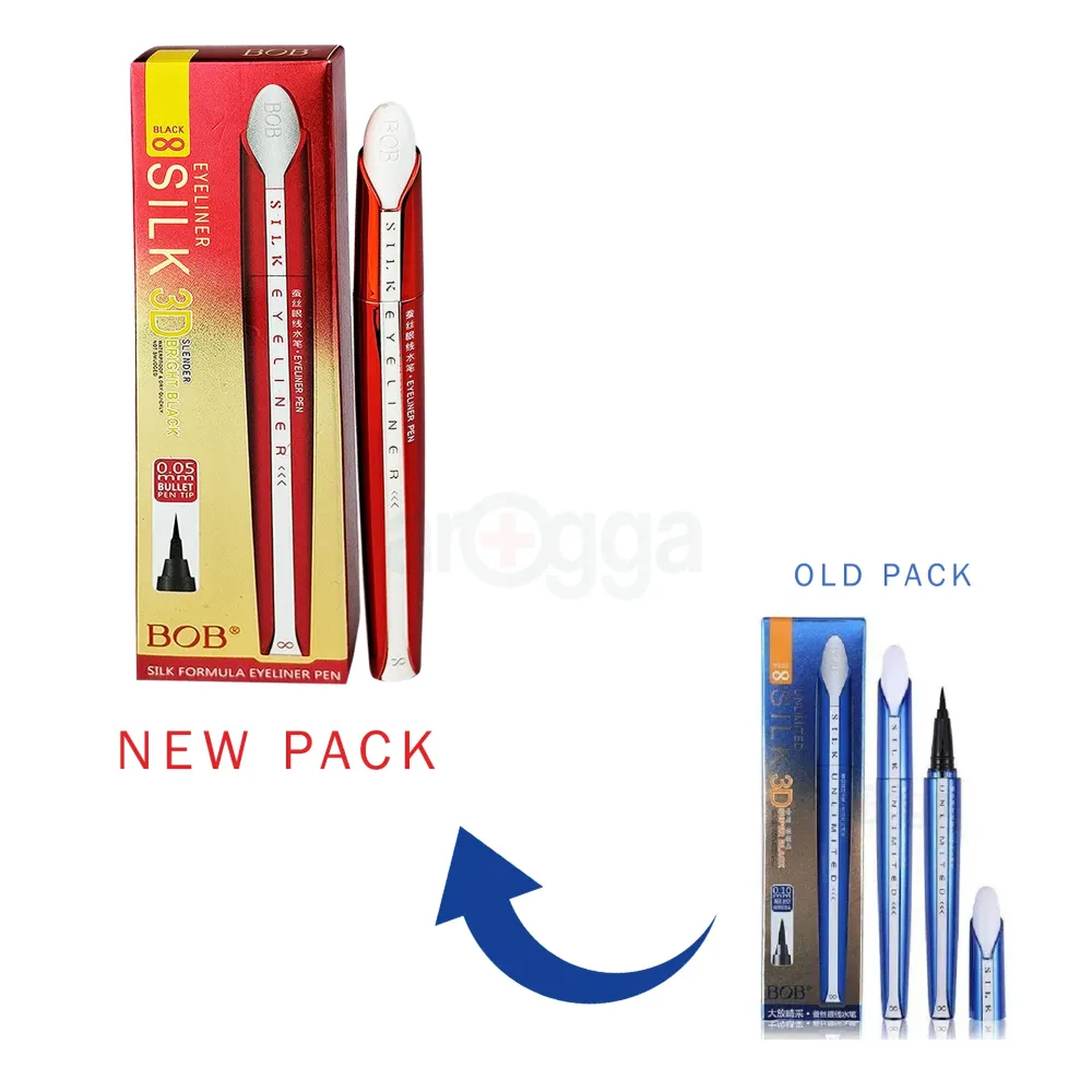 BOB 3D Silk Eyeliner Pen Bright Black  