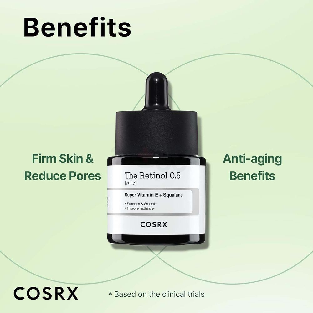 Cosrx The Retinol 0.5 Super Vitamin E + Squalane  Face Oil  