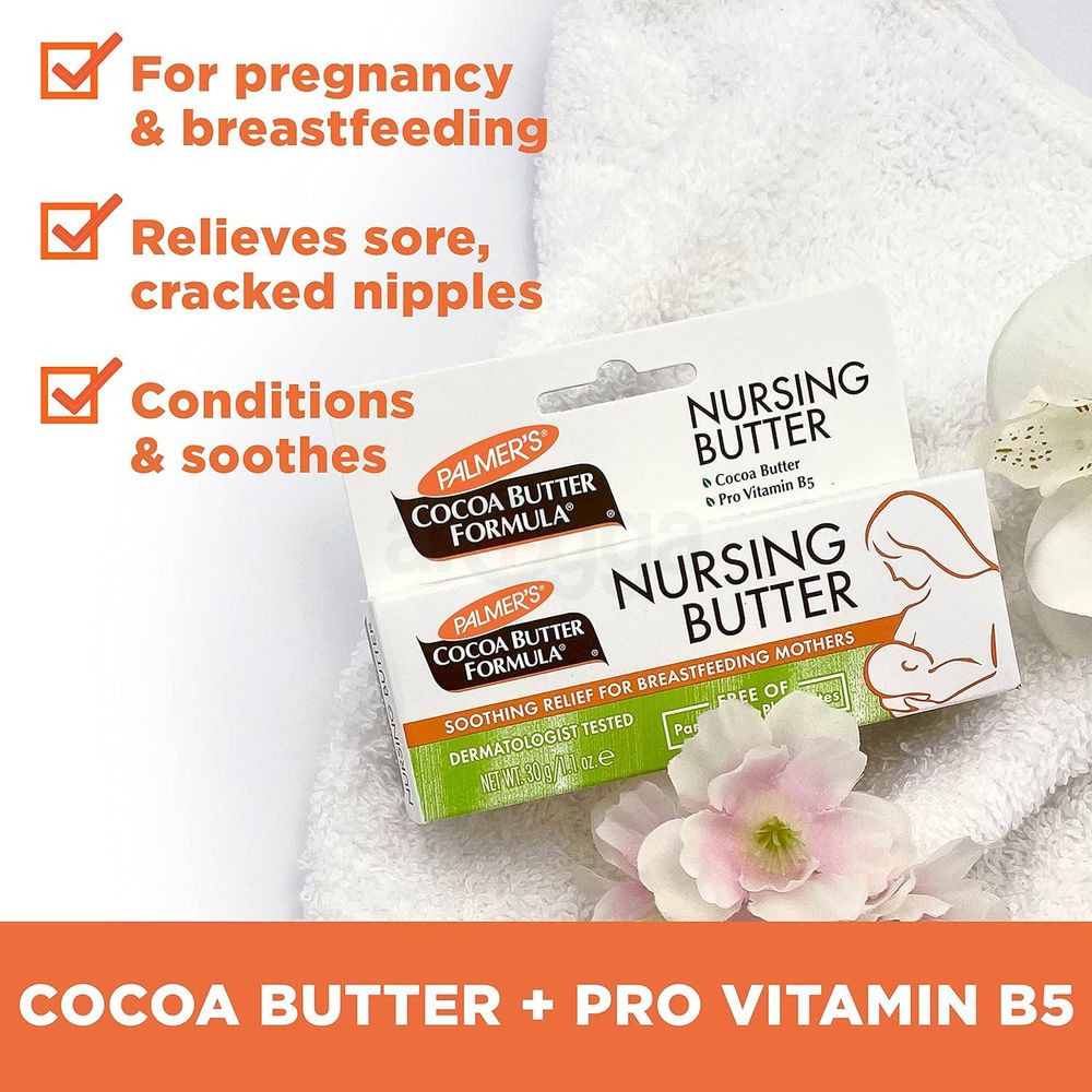 Palmer's Cocoa Butter Formula Nursing Butter with Cocoa Butter & Pro Vitamin B5 for Breastfeeding Mothers 30g  