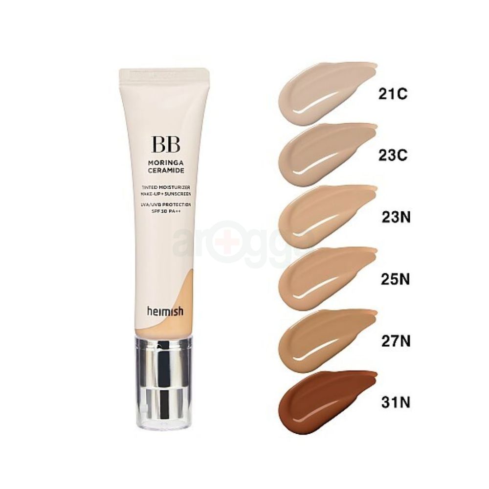 Heimish BB Moringa Ceramide Tined Moisturizer SPF 30 PA++ Make Up Sunscreen - 27N Light Tan  