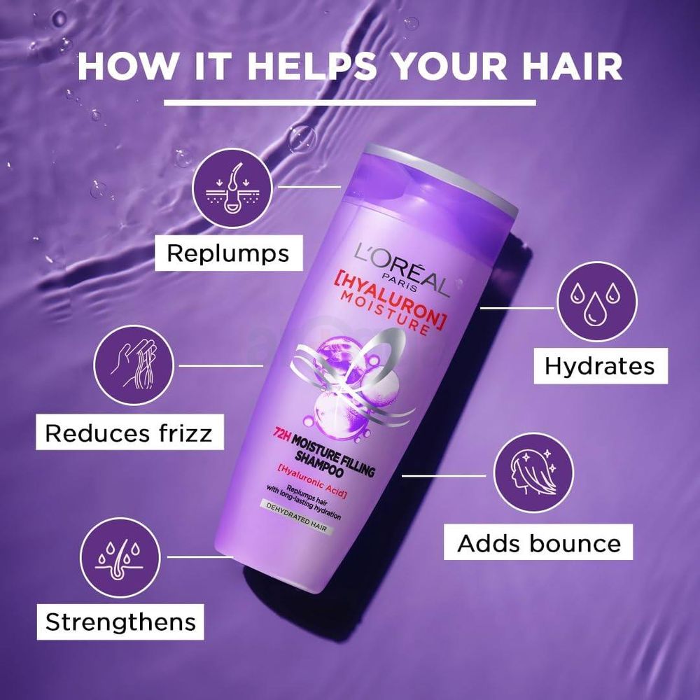 Loreal Paris Hyaluron Moisture 72H Moisture Filling Shampoo  