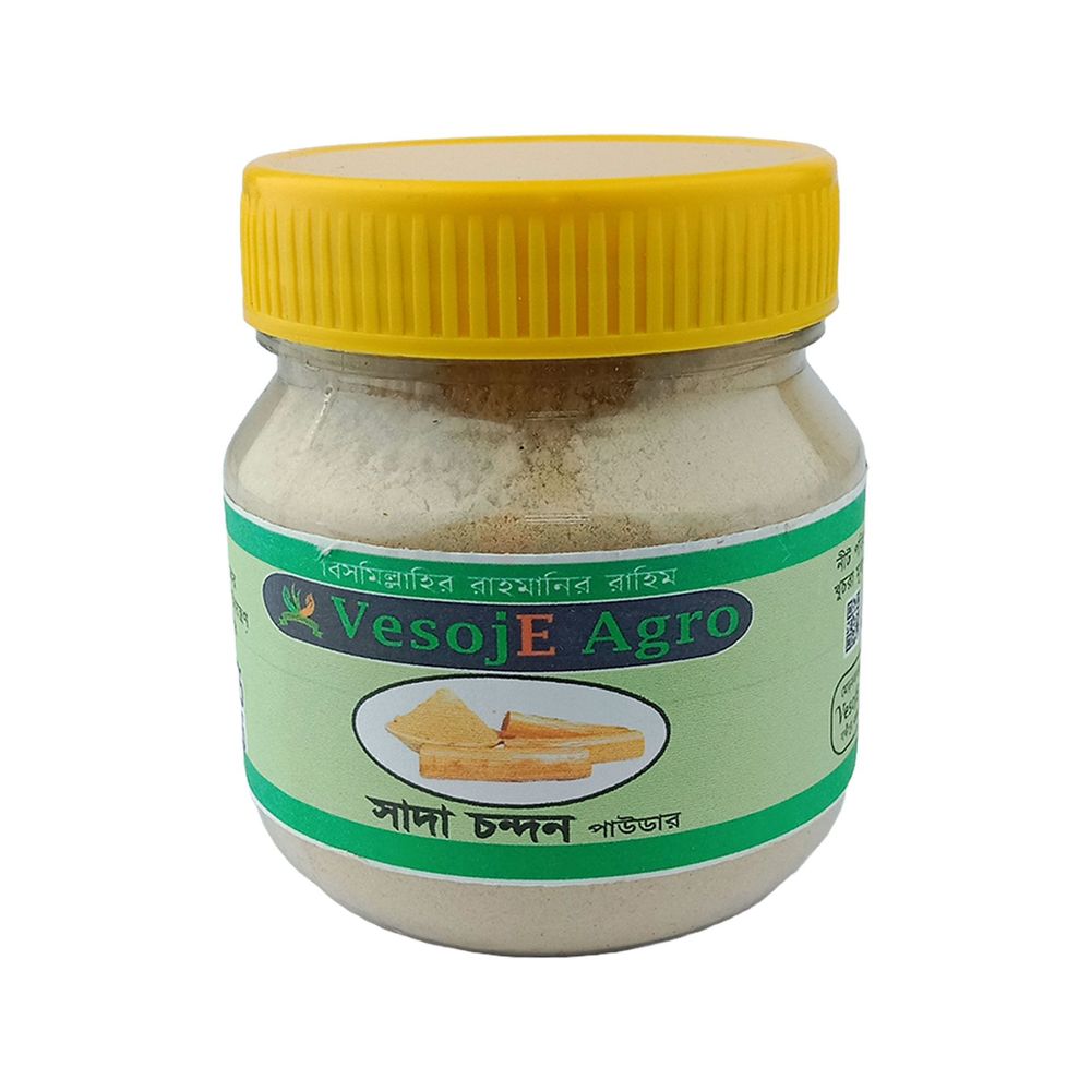  White Sandalwood (Chandan) Powder (সাদা চন্দন গুড়া (Vesoje) 50gm  