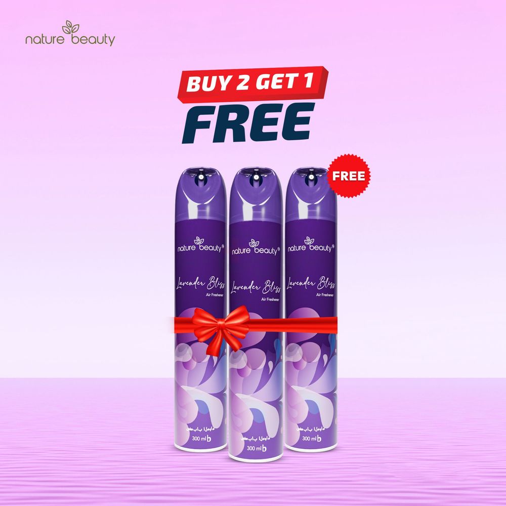 Nature Beauty Lavender Bliss Air Freshener 300ml (Buy 2 Get 1)  
