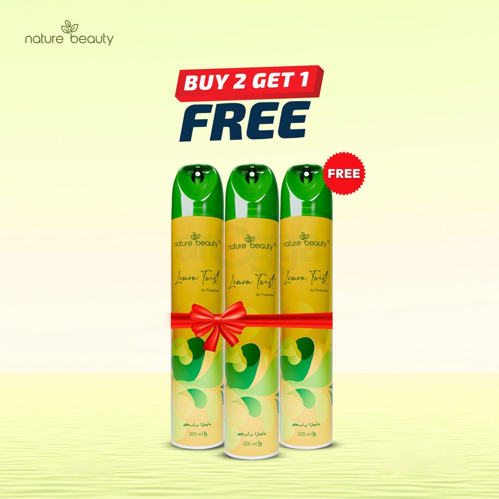 Nature Beauty Lemon Twist Air Freshener 300ml (Buy 2 Get 1)  