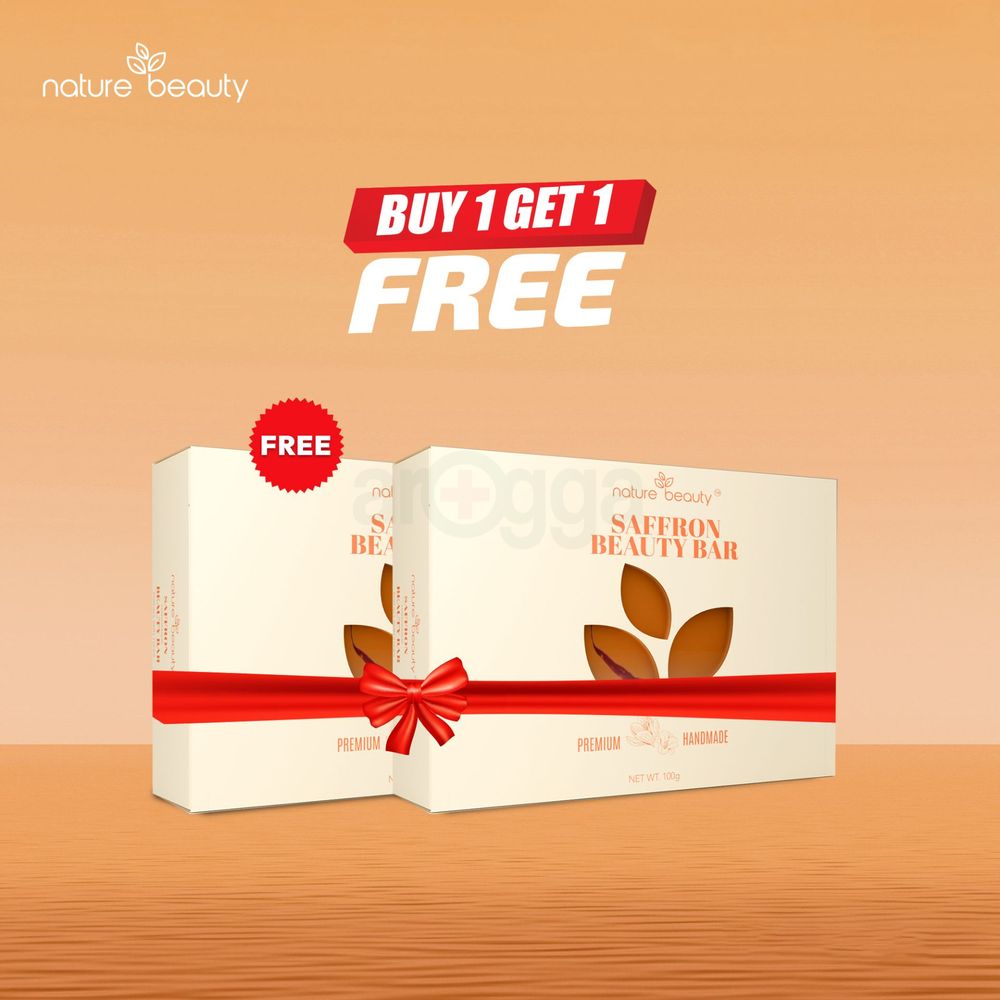 Nature Beauty Handmade Beauty Bar (Saffron) 100g (Buy 1 Get 1)  