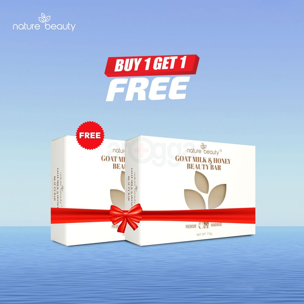 Nature Beauty Handmade Beauty Bar (Goat Milk & Honey) 115g (Buy 1 Get 1)  