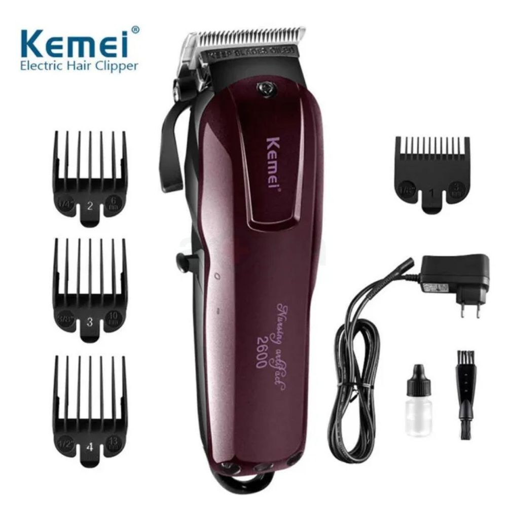 Kemei KM-2600 Professional Hair Trimmer with LCD Display Salon Cordless Rechargeable  