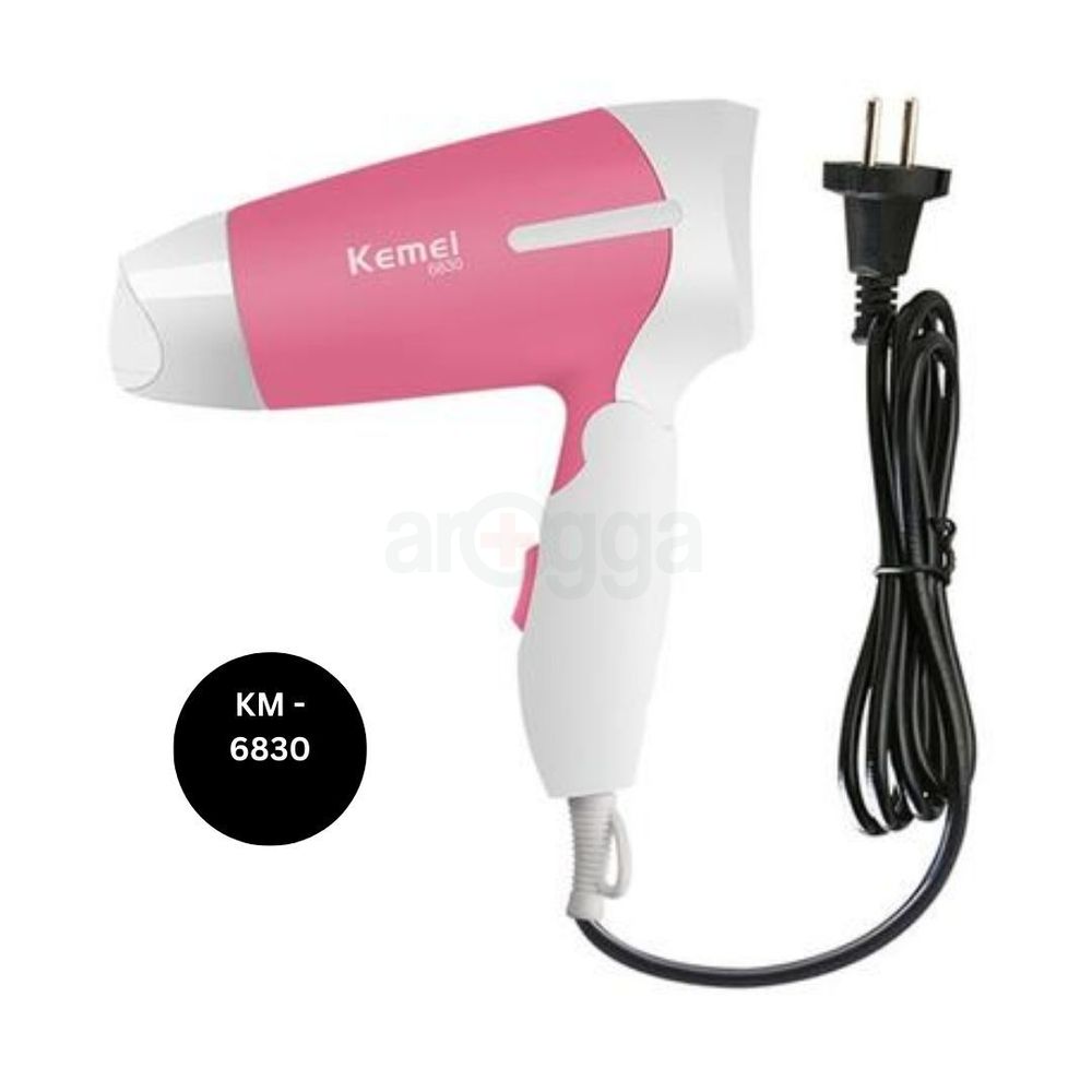 Kemey Mini Folding Hair Dryer for Women KM- 6830 800W  