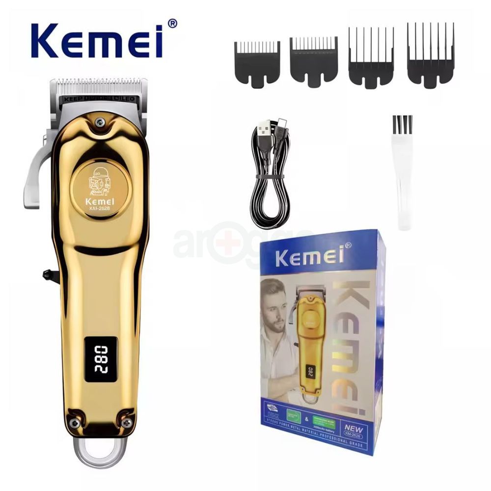 Kemei KM-2628 Professional Hair Trimmer with LCD Display Salon Cordless Rechargeable  