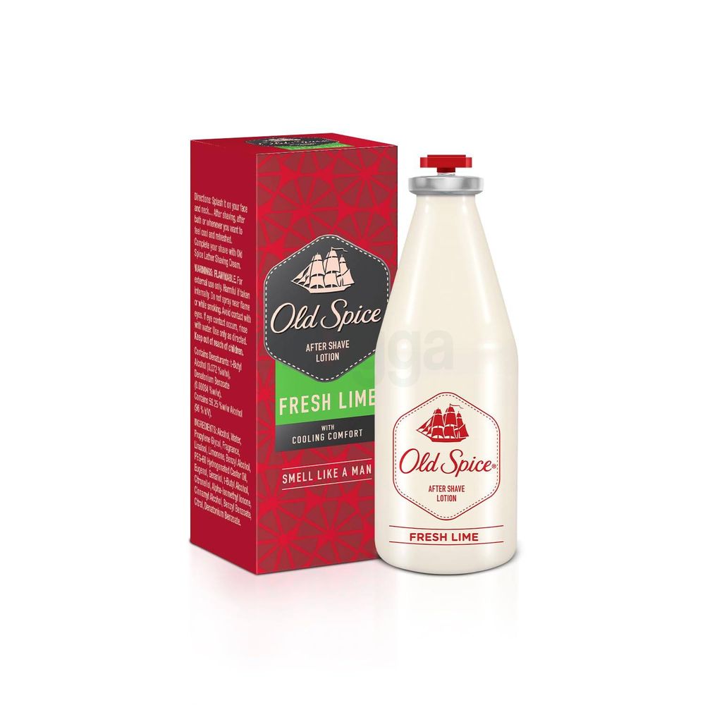 Old Spice After Shave Lotion Atomizer with Cooling Comfort- Fresh Lime  