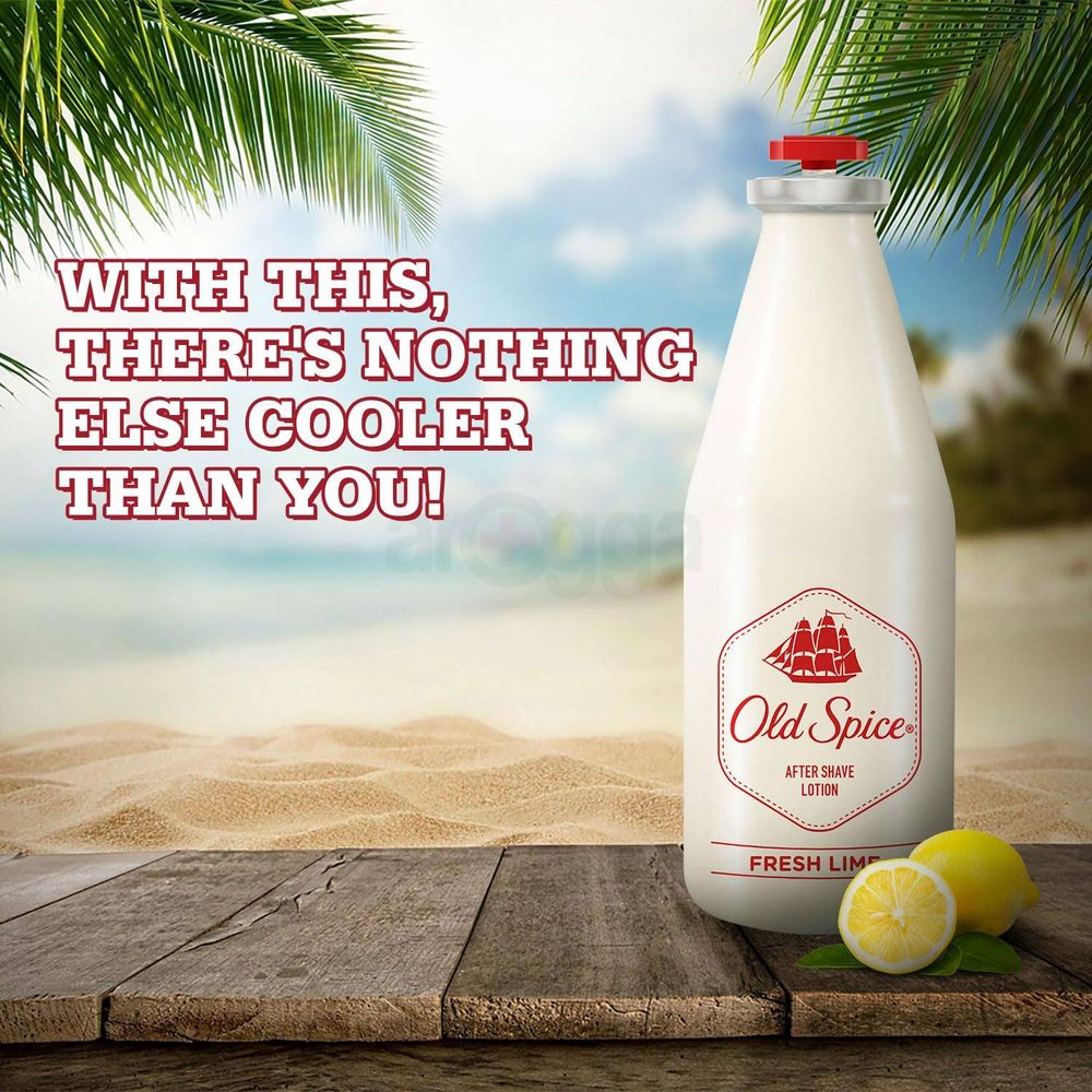 Old Spice After Shave Lotion Atomizer with Cooling Comfort- Fresh Lime  