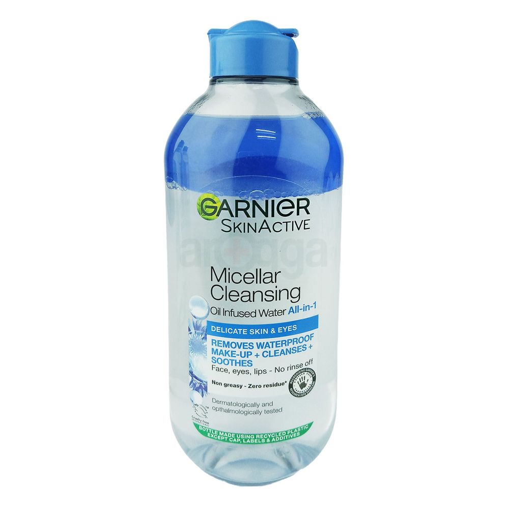 Garnier Skin Active All in 1 Oil Infused Micellar Cleansing Water for Delicate Skin and Eyes  
