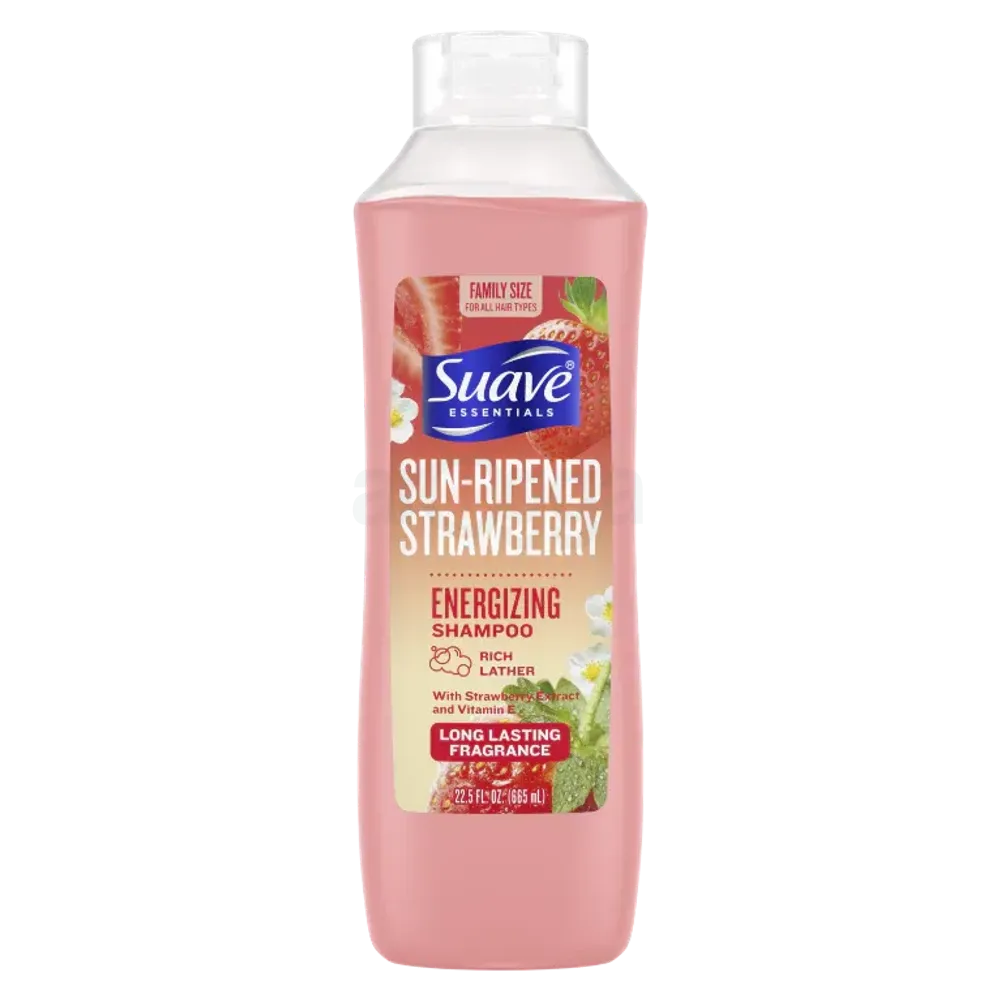 Suave Essentials Sun Ripend Strawberry Energing Shampoo with Strawberry Extract & Vitamin E  