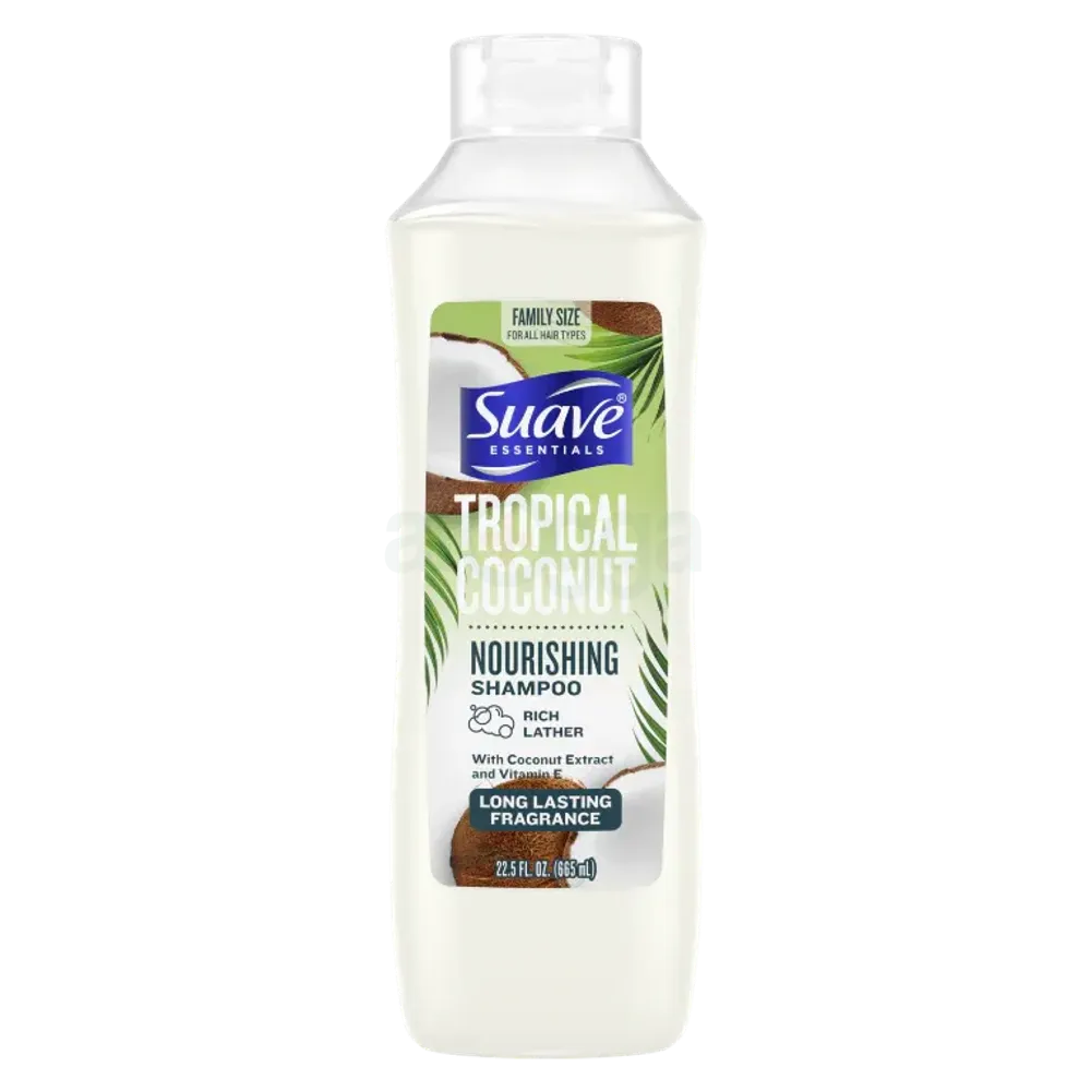 Suave Essential Tropical Coconut Nourishing Shmapoo with Coconut Extract & Vitamin E  