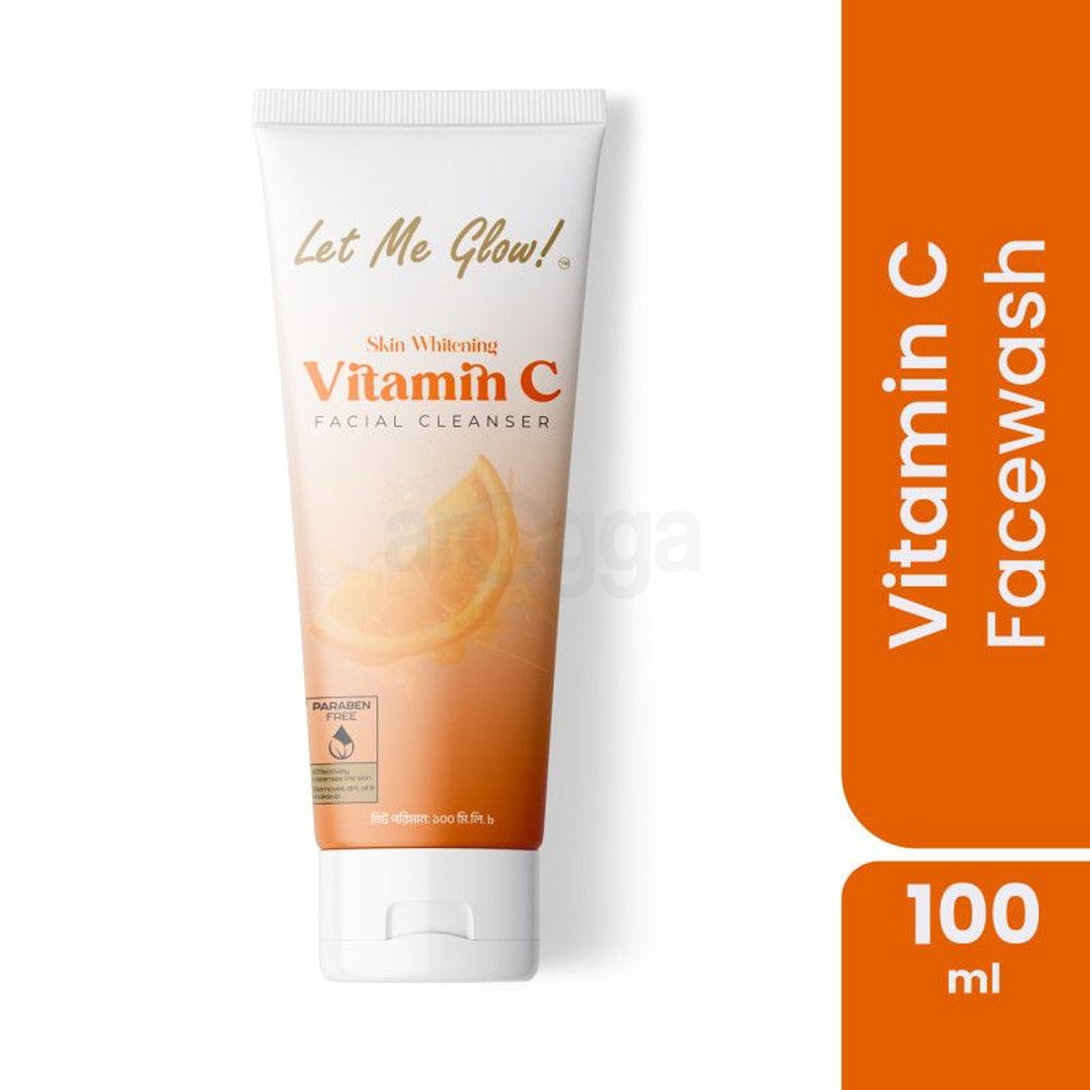 Let Me Glow Skin Whitening Vitamin C Facial Cleanser 100ml  