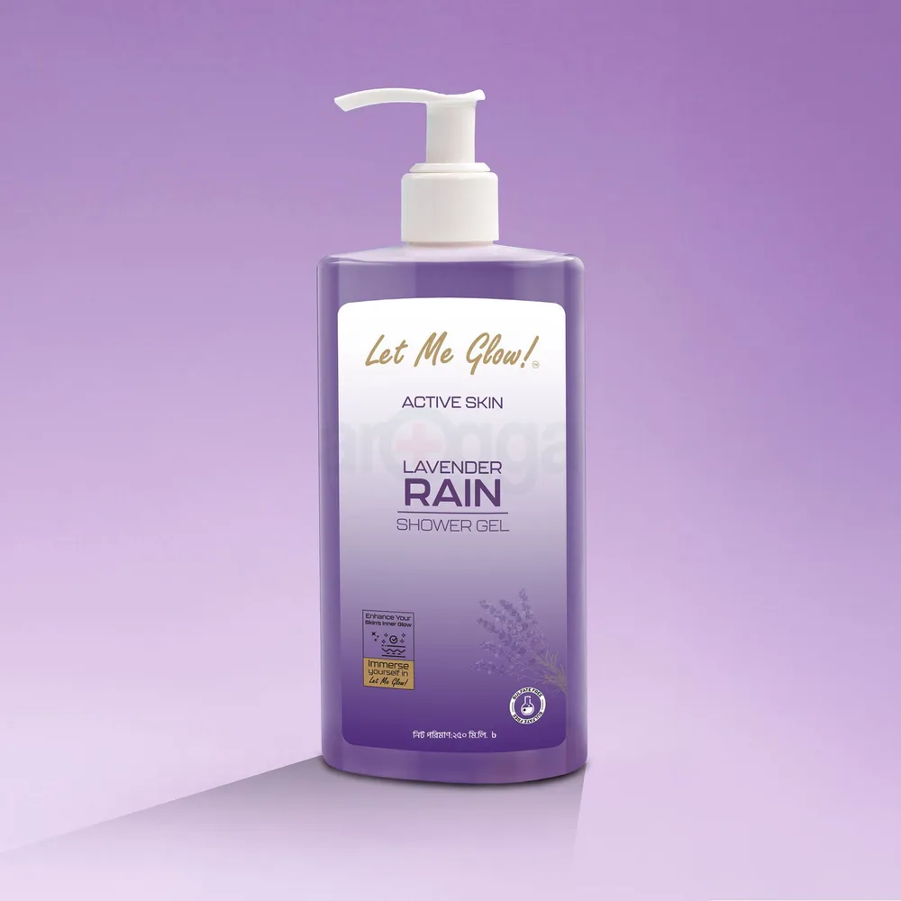 Let Me Glow Lavender Rain Shower Gel 250ml  