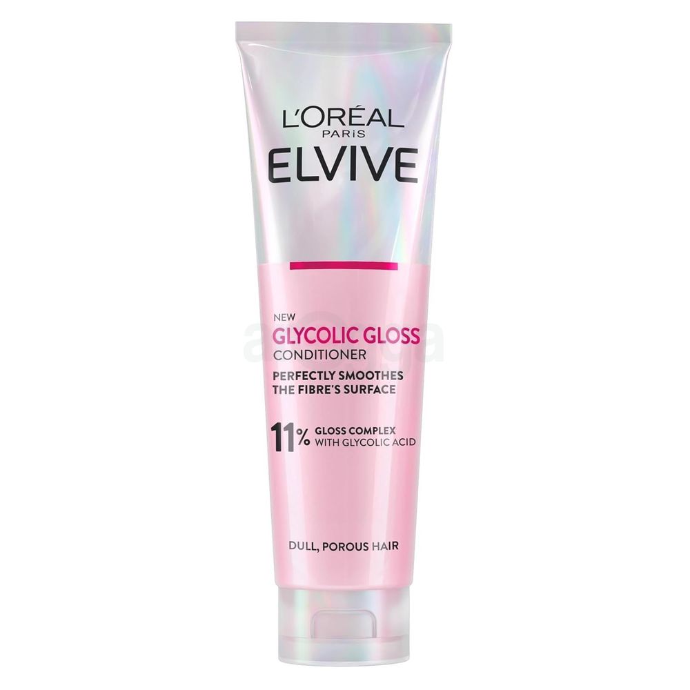 Loreal Paris Elvive Glycolic Gloss Conditioner with 11% Glycolic Acid for Dull Porous Hair 150ml  
