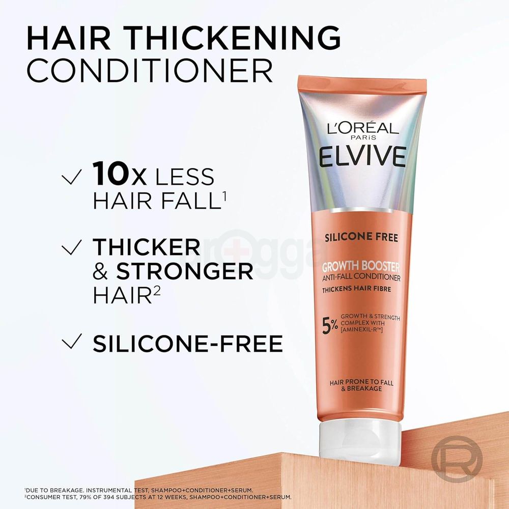 Loreal Paris Silicon Free Growth Booster Anti Fall Conditioner for Hair Prone to Fall & Breakage  