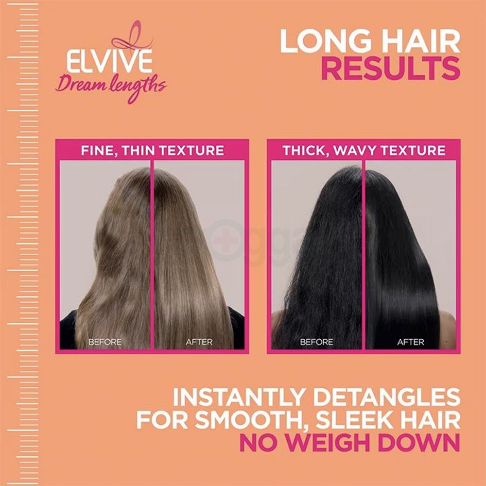 Loreal Elvive Dream Lengths Leave In Heat Slayer Pre Iron Spray with Vitamins and Castor Oil  