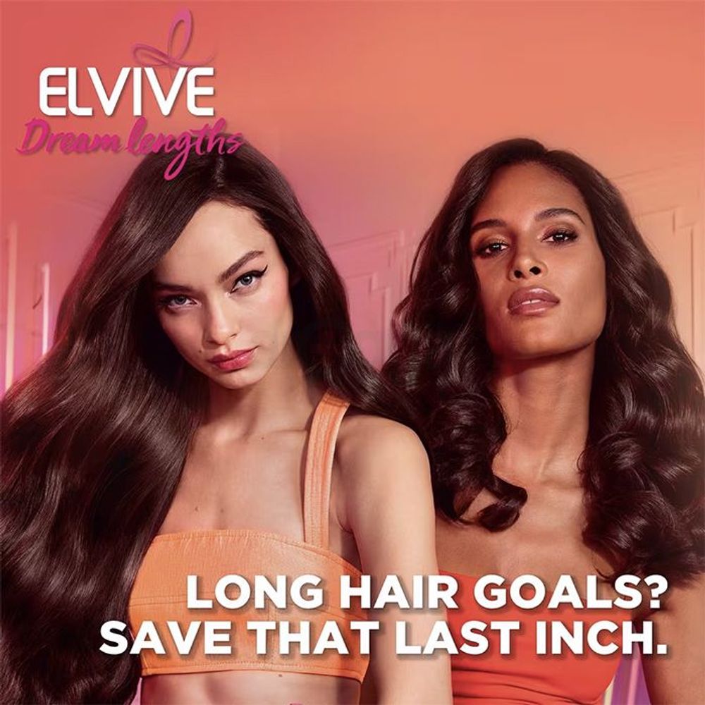 Loreal Elvive Dream Lengths Leave In Heat Slayer Pre Iron Spray with Vitamins and Castor Oil  