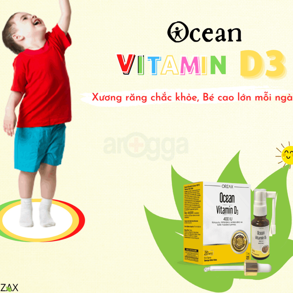 Ocean Vitamin D3 400IU 20ml drop