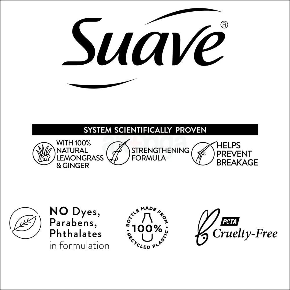 Suave Strengthening Shampoo with Lemongrass and Ginger  