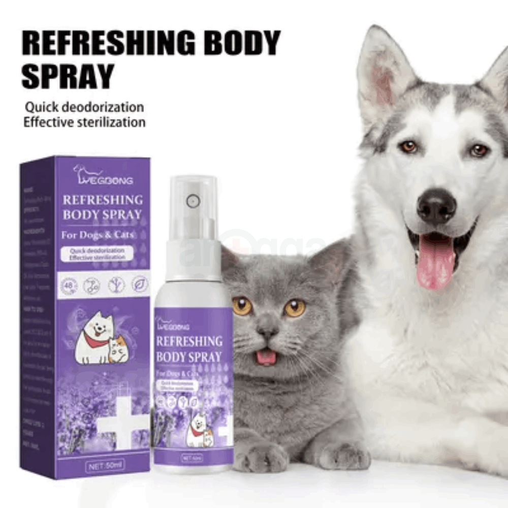 Yegbong Refreshing Body Spray 50ml Long Lasting Pet Odor Removal Pet Deodorant Spray  