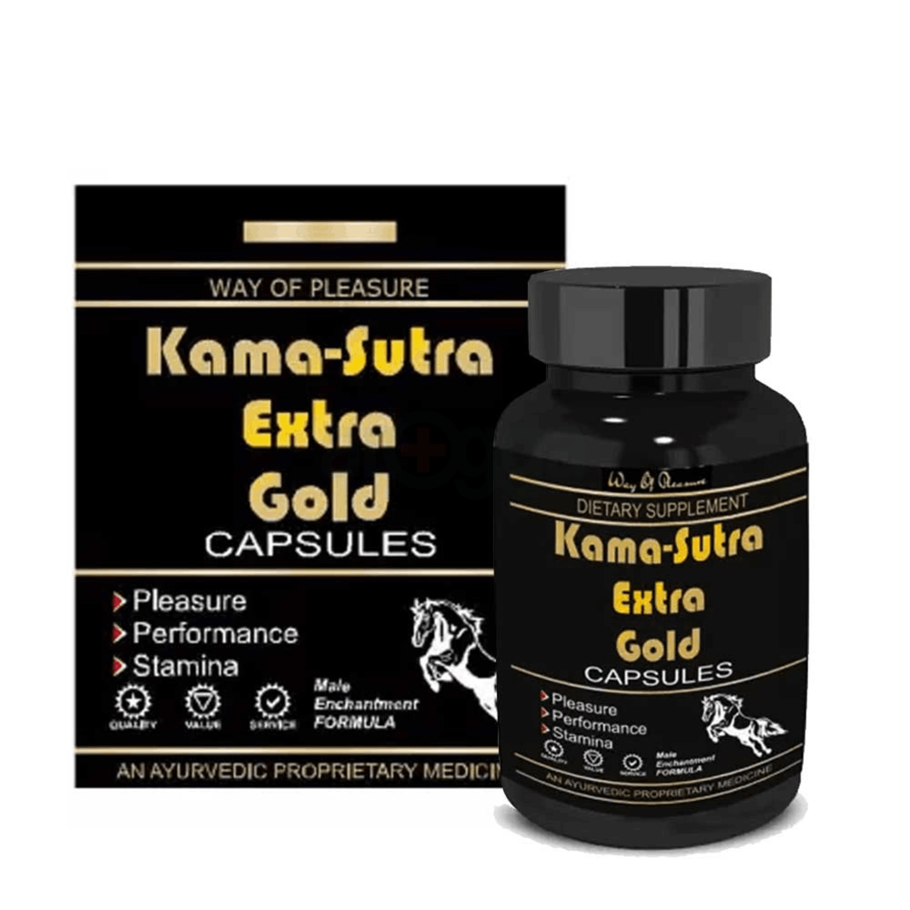 Kama-Sutra Extra Gold Male Supplement for Performance 60 Capsules  