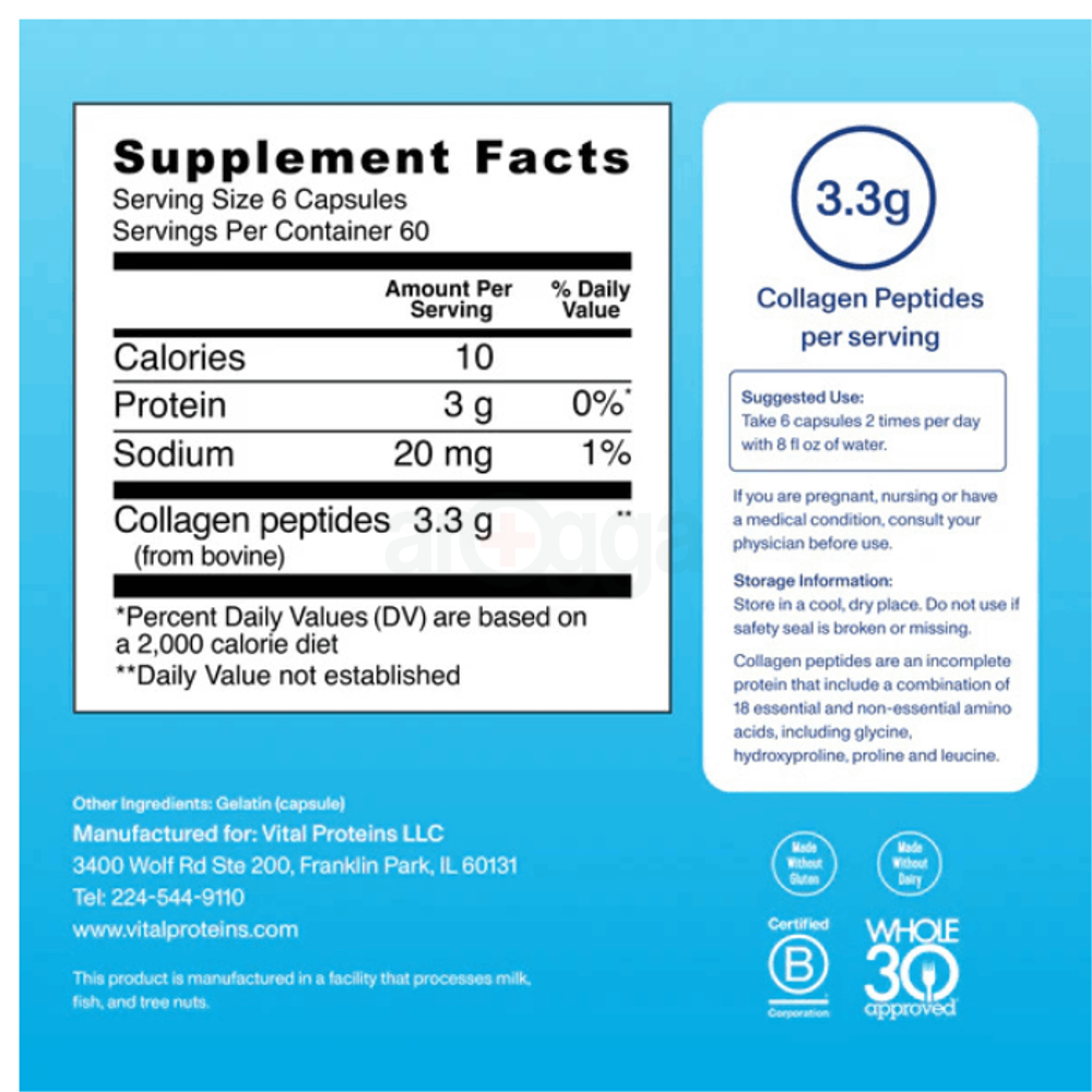 Vital Proteins Collagen Peptide - 360 Capsules  