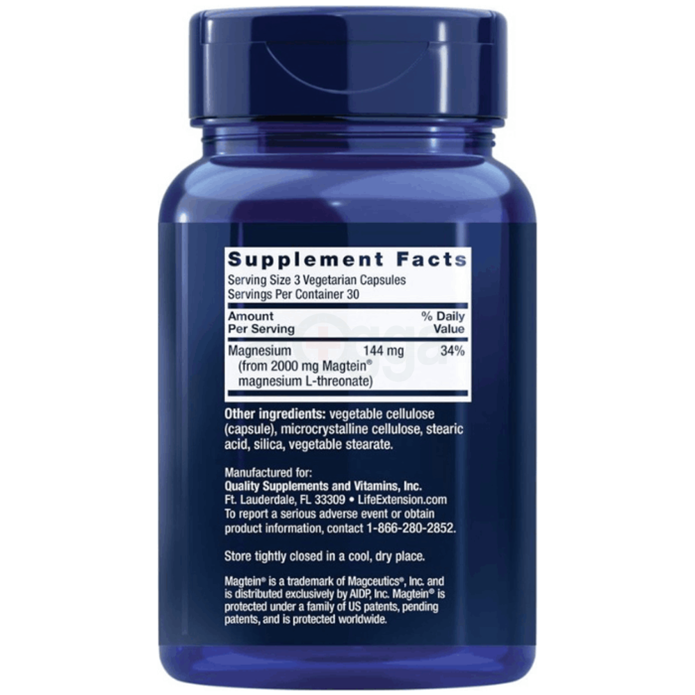 Life Extension Neuro-Mag Magnesium L-Threonate – 90 vegetarian capsules  
