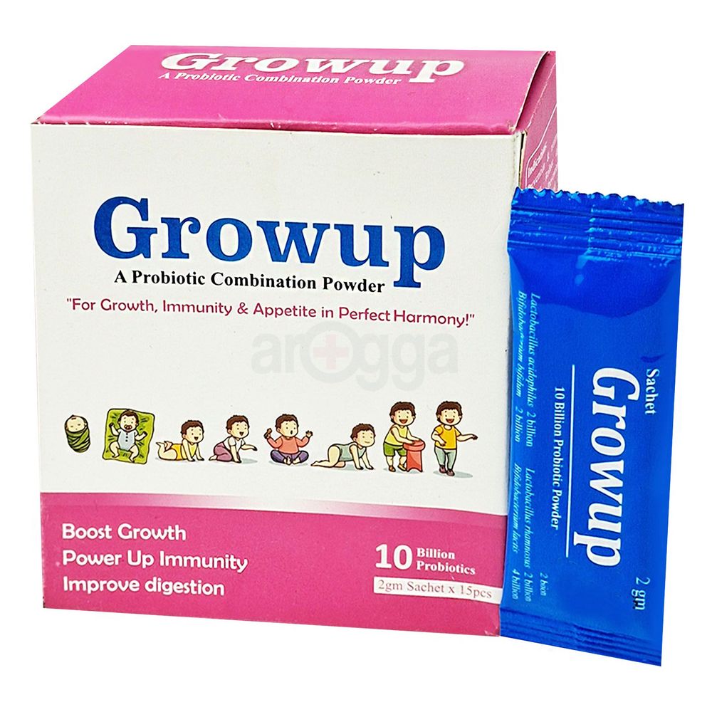 Growup A Probiotic Combination Powder for Growth, Immunity, Appetite in Perfect Harmony 15pcs  