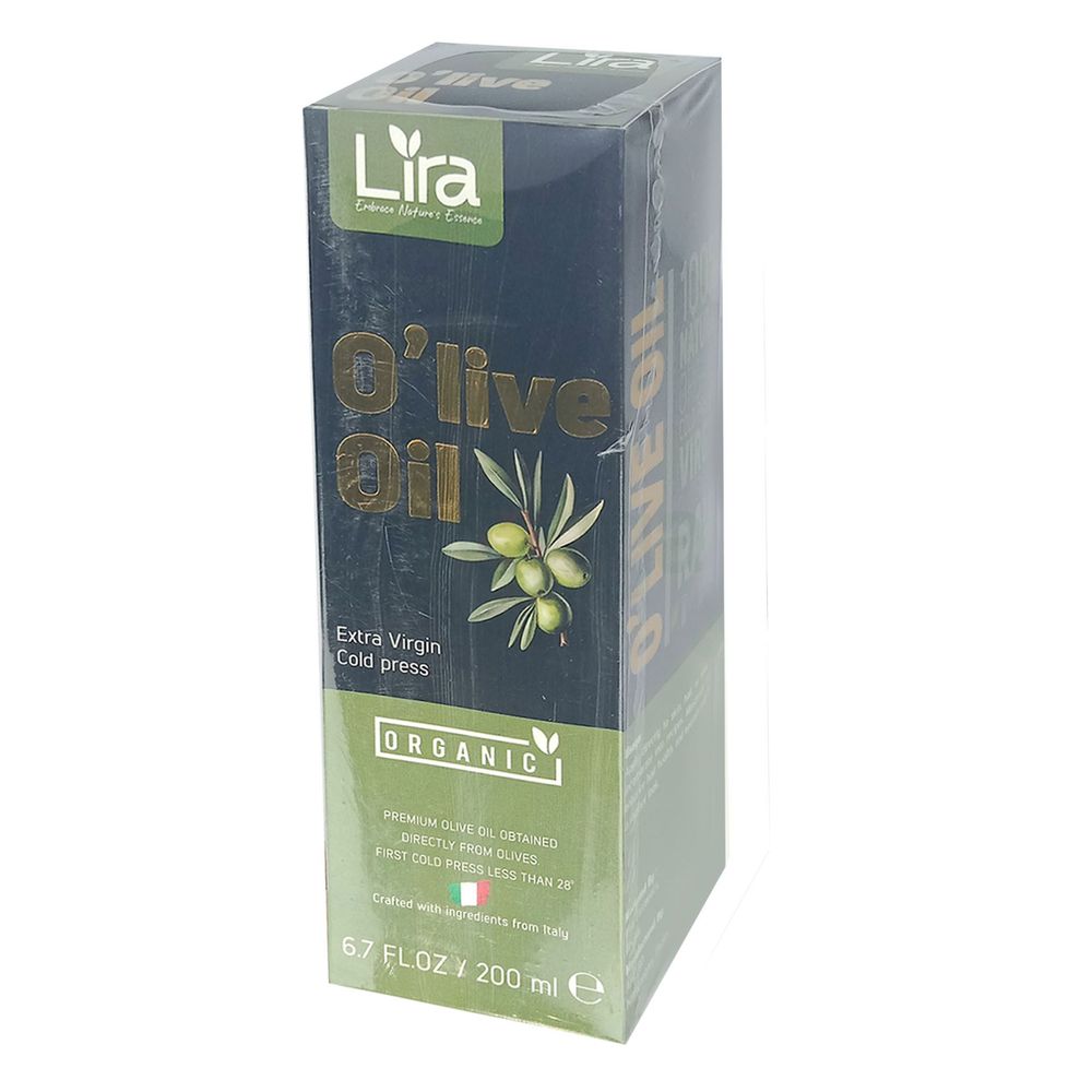 Lira O'Live Oil Extra Virgin Cold Press Organic 200ml  