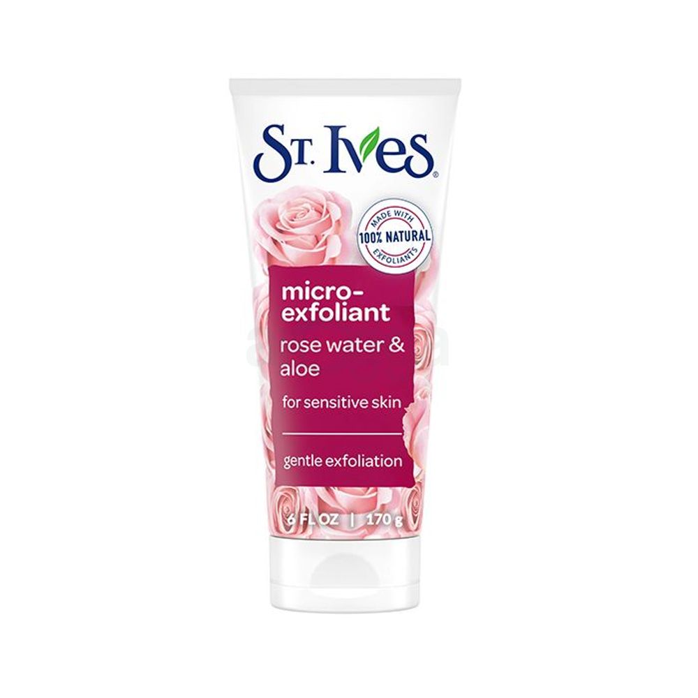St. Ives  Rose Water & Aloe Micro Exfoliant for Sensitive Skin  