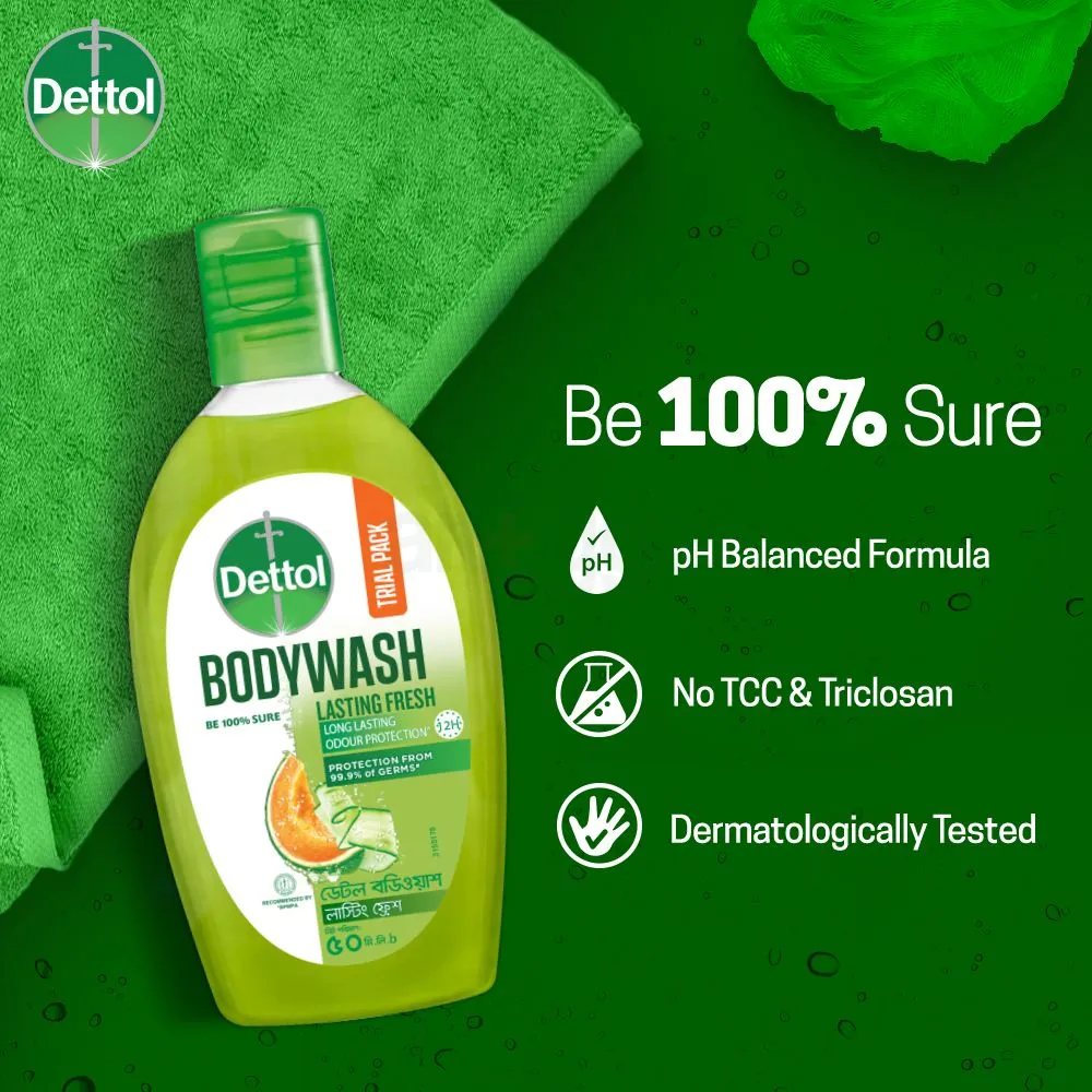 Dettol Body Wash Long Lasting Fresh 50ml  