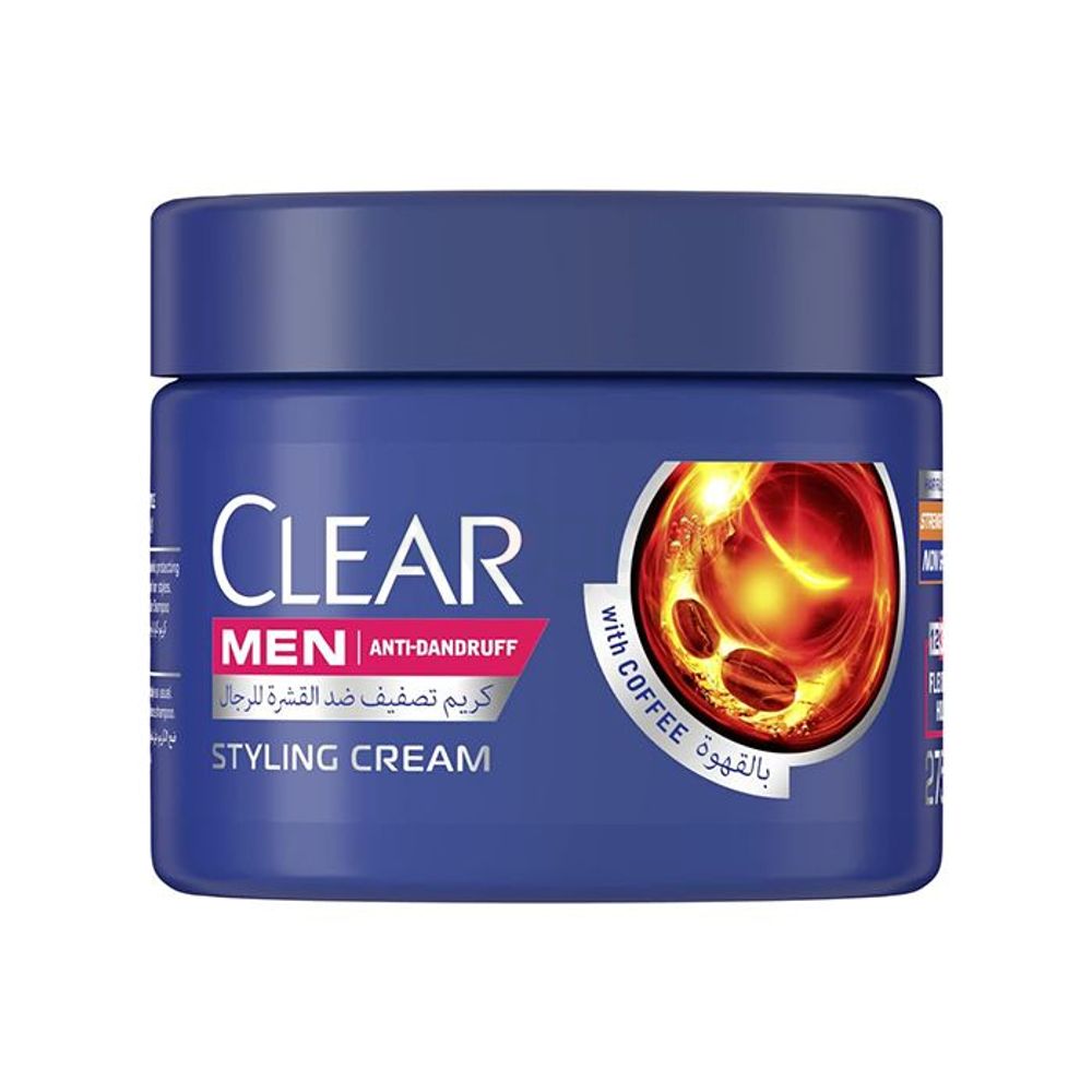 Clear Men Anti-Dandruff Hair Styling Cream with Coffee  