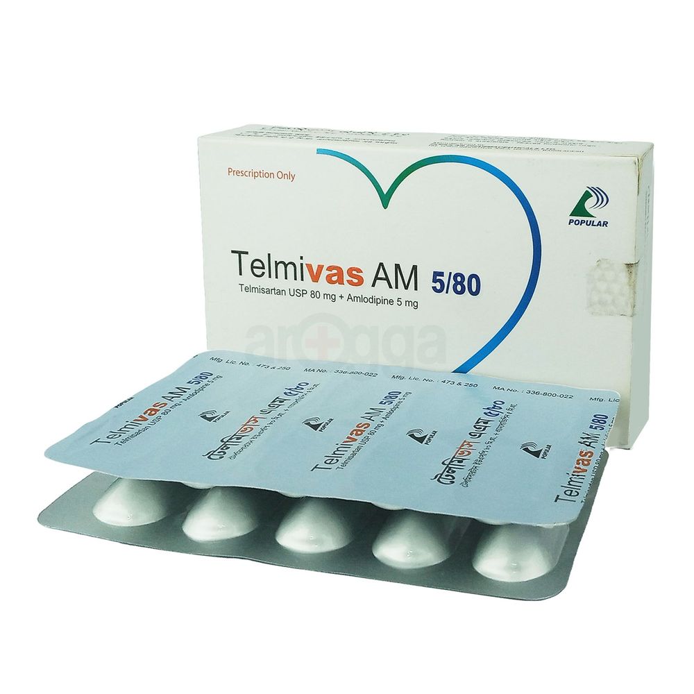 Telmivas AM 5/80 5/80mg tablet