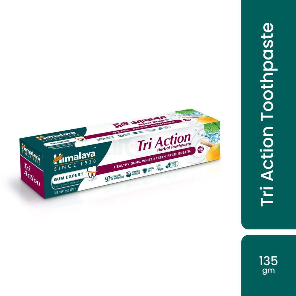Himalaya Tri Action Herbal Toothpaste 80g  