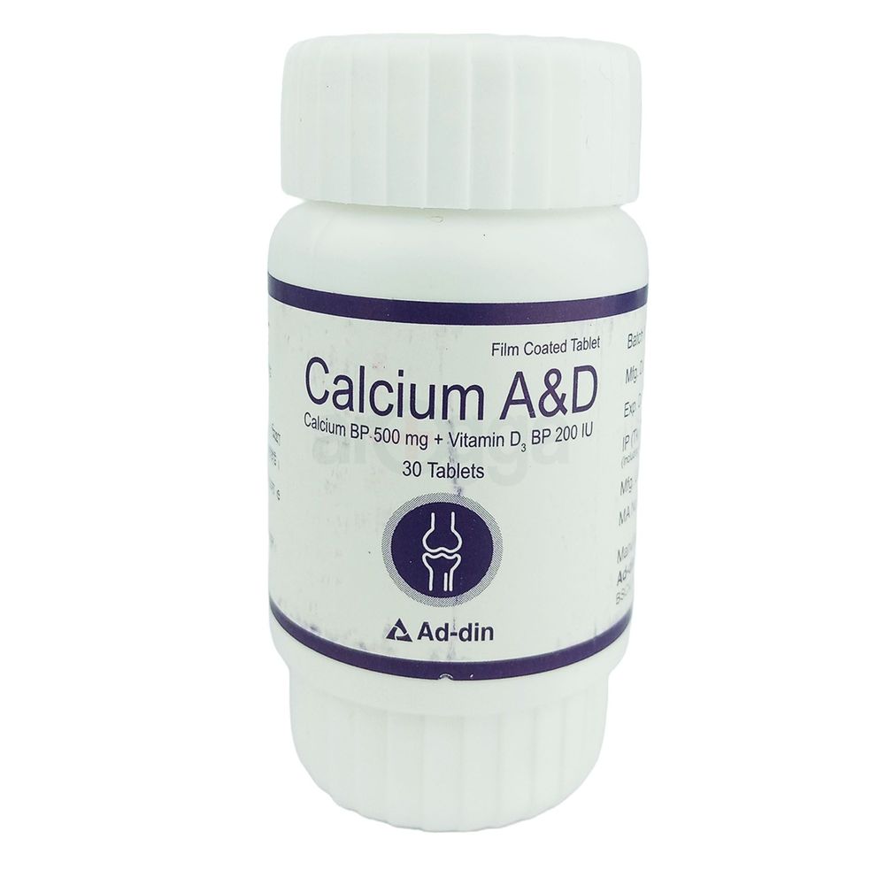Calcium A&D 500mg+200IU tablet