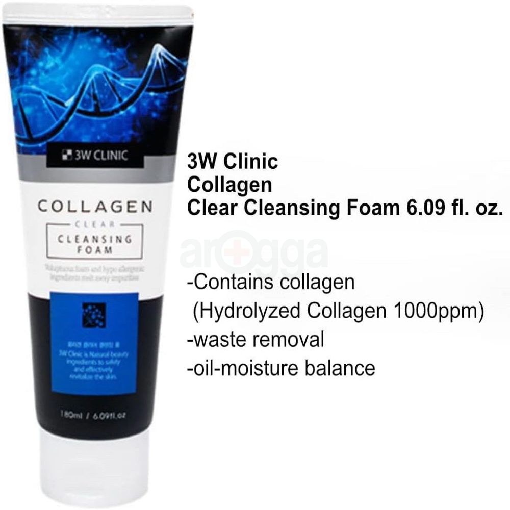 3W Clinic Collagen Clear Cleansing Foam 180ml  
