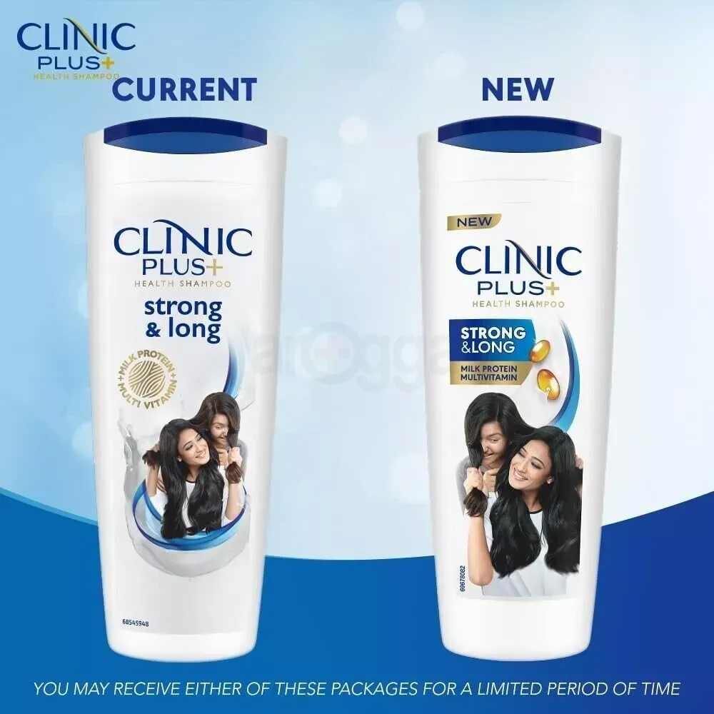 Clinic Plus + Strong & Long Health Shampoo with Milk Protein & Multi Vitamin  