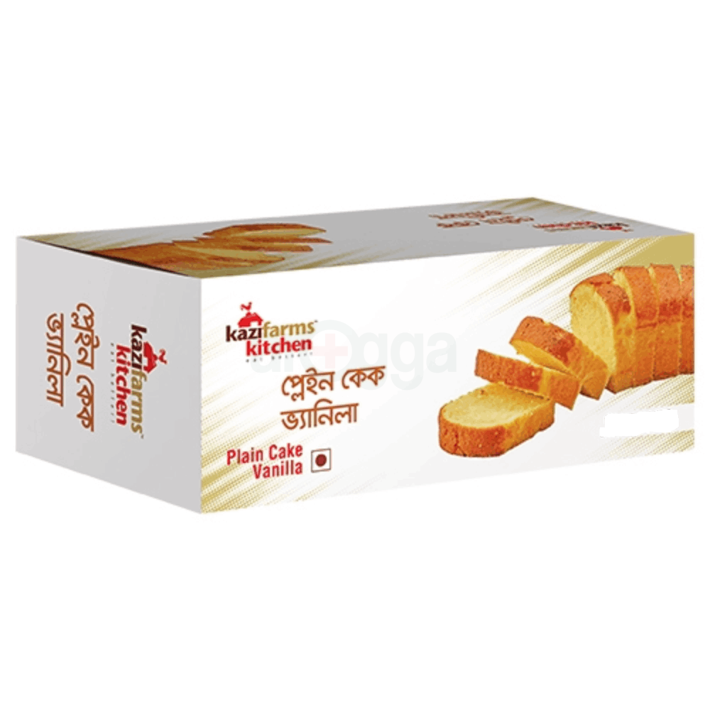 Kazifarms Sliced Plain Cake Vanilla 220gm Pack  