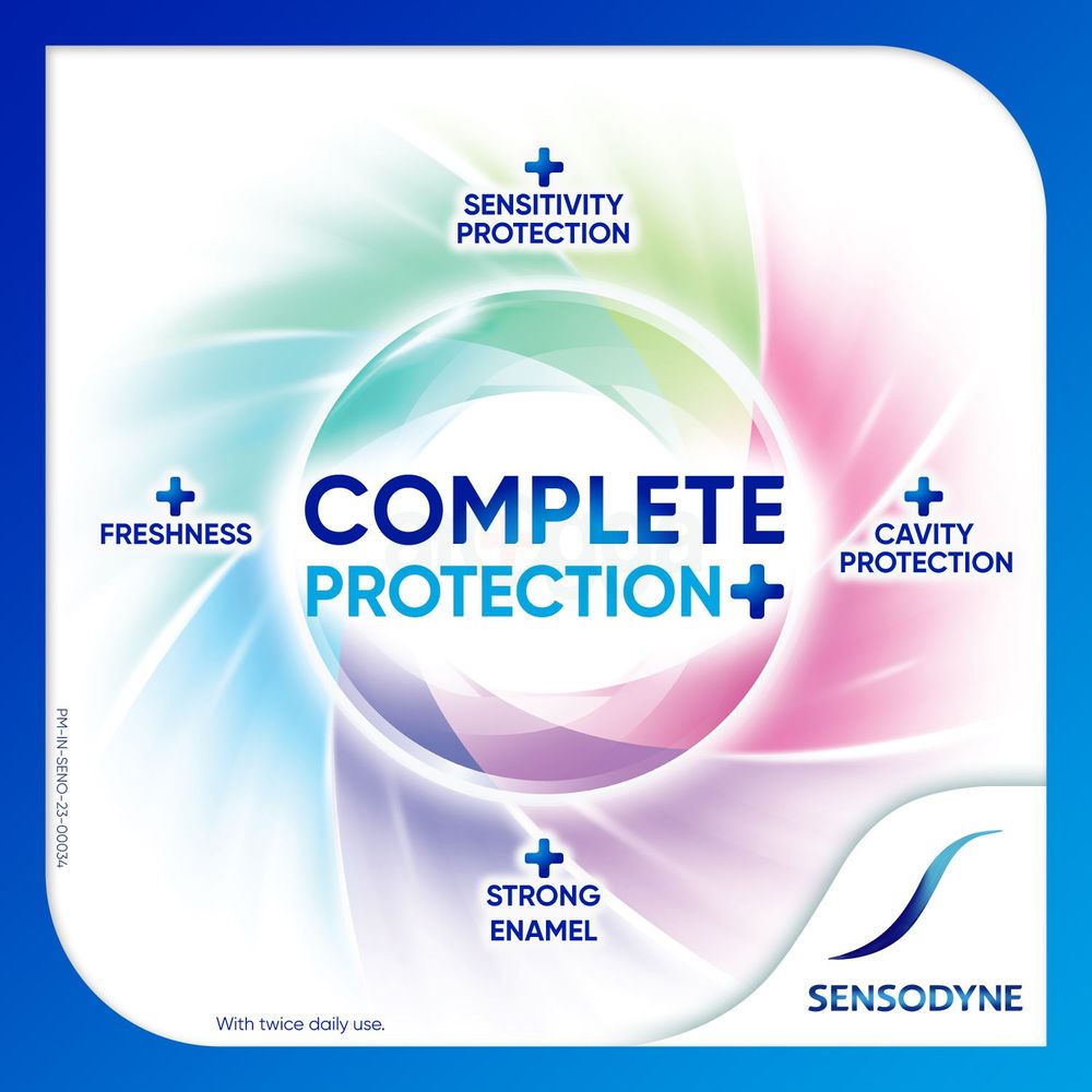 Sensodyne Mouthwash Complete Protection+, All in One Mouth Wash for Sensitivity Protection, Strong teeth and lasting freshness, Pack of 100ml  