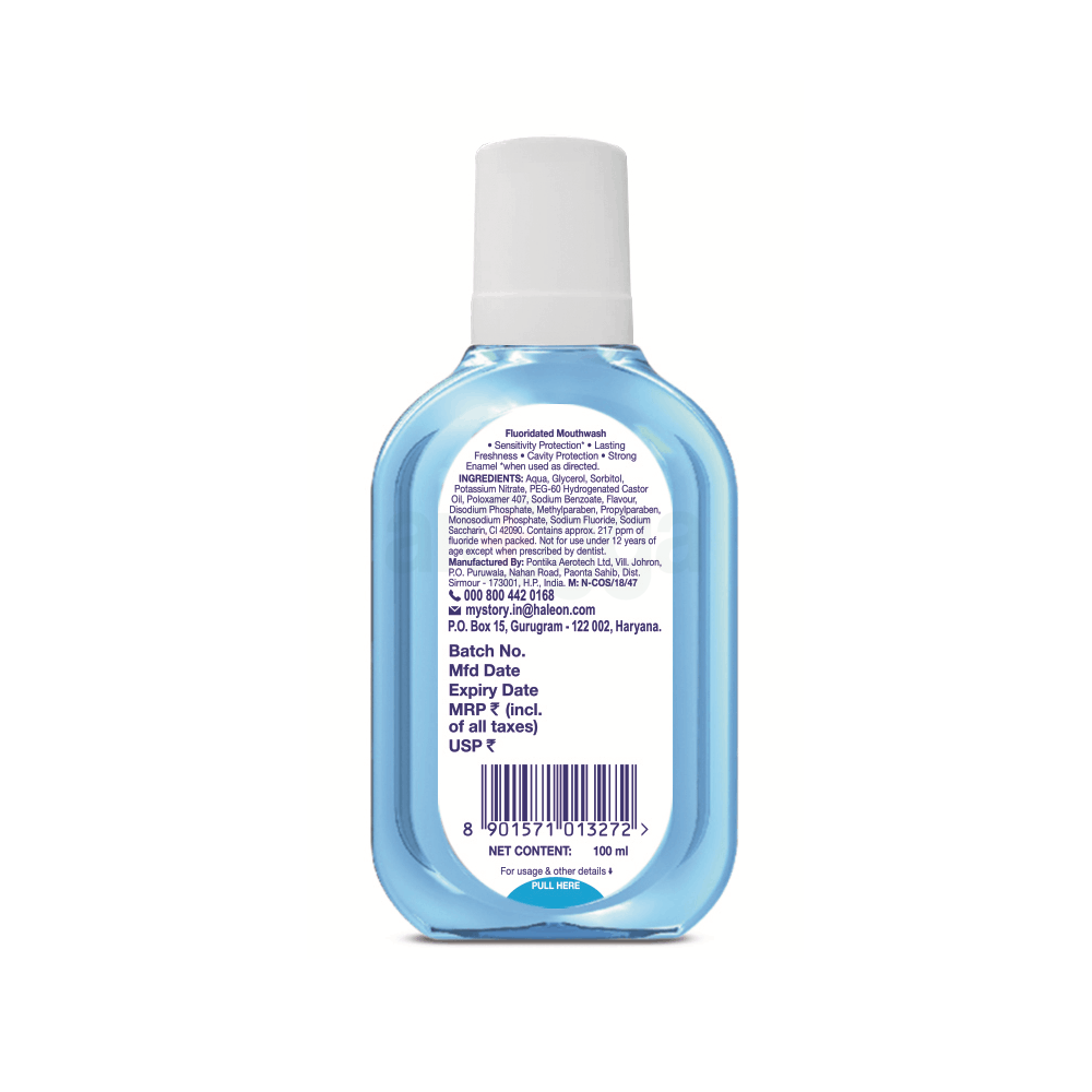 Sensodyne Mouthwash Complete Protection+, All in One Mouth Wash for Sensitivity Protection, Strong teeth and lasting freshness, Pack of 100ml  